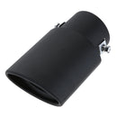 58mm Universal Black Stainless Steel Car Rear Exhaust Pipe Tail Muffler Tip