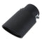 58mm Universal Black Stainless Steel Car Rear Exhaust Pipe Tail Muffler Tip