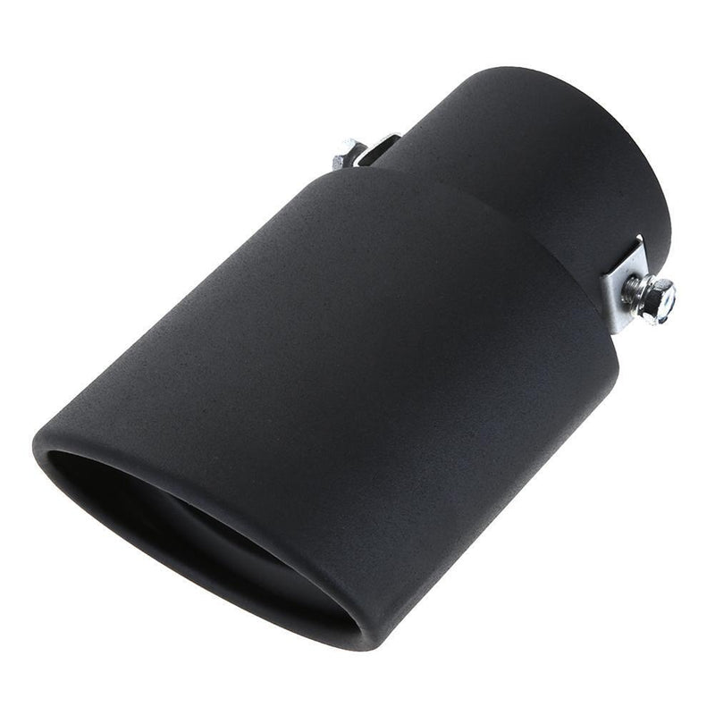 58mm Universal Black Stainless Steel Car Rear Exhaust Pipe Tail Muffler Tip