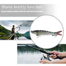 Wobblers Pike Fishing Lure 8 Sections Multi Jointed Lifelike Fishing Swimba