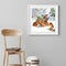5D Rhinestone Picture DIY Bird in Snow Full Round Drill Art Diamond Painting Kit