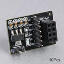 10pcs 3.3V Wireless Adapter Module Socket Adapter Board for 8Pin NRF24L01 Newly