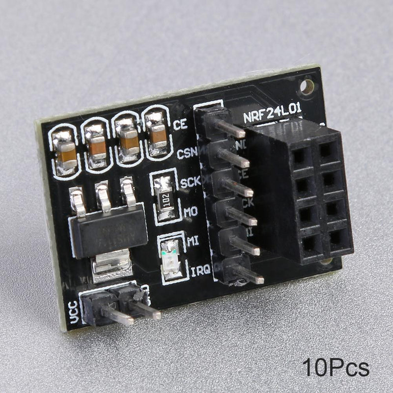 10pcs 3.3V Wireless Adapter Module Socket Adapter Board for 8Pin NRF24L01 Newly