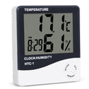 Digital Indoor Thermometer Hygrometer HTC-1 Room Temp Humidity Meter Clock