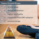 Orgonite Pyramid Amethyst Peridot Healing Crystal Energy Collector Decor Craft