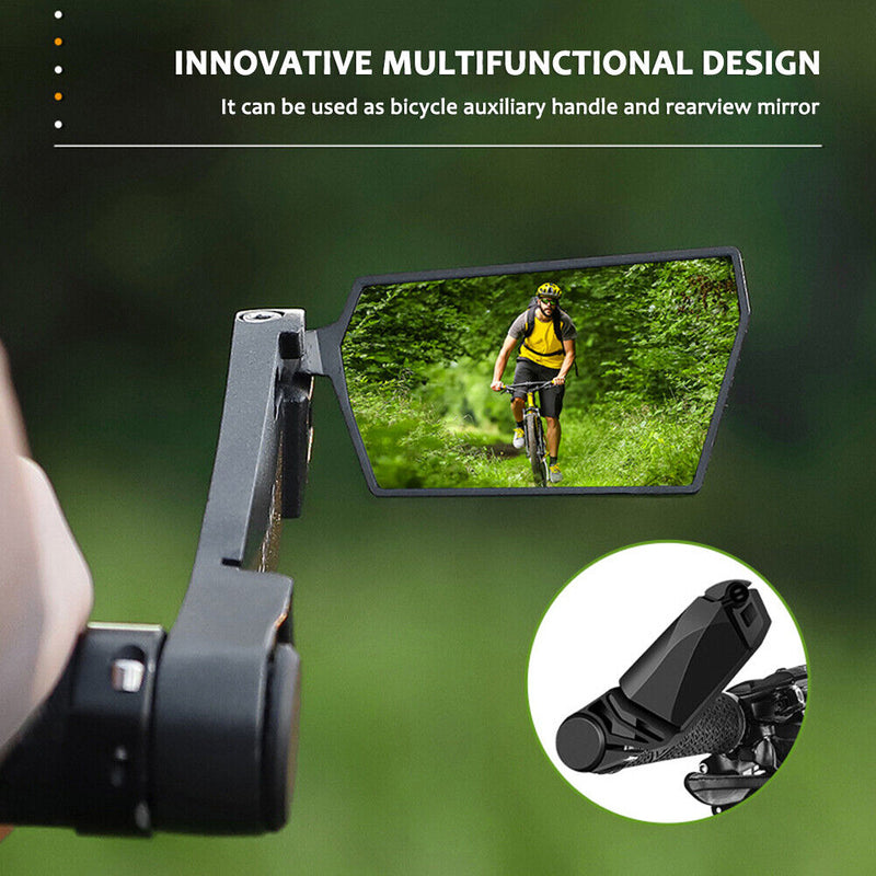 Bicycle Handlebar HD Mirror Rear Reflector Foldable MTB Bike Rearview Mirrors