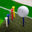 50X Golf Tees Professional Zero Friction 5 Prong 70mm Golf Plastic I0D9