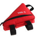Triangle Cycling Bike Bicycle Front Tube Frame Pouch Bag(Red) A