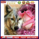 5D Diamond Painting Rose Wolf Full Round Rhinestone DIY Home Decoration Gif