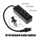 1 Male to 3 Female RJ45 Ethernet Splitter Cable Super Cat5 Cat5e Cat6 Cat7