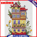 11CT Full Cross Stitch Spring Hat DIY Printed Wall Art Crafts Home Decoration