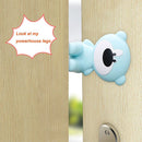 Anti-pinch Hand Soft Silicone Door Card Cartoon Bear Door Plug Door Stop