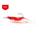 2pcs 6cm 3g Simulation Shrimp Lure Fishing Baits w/ Hook Crankbait (Red) Newly