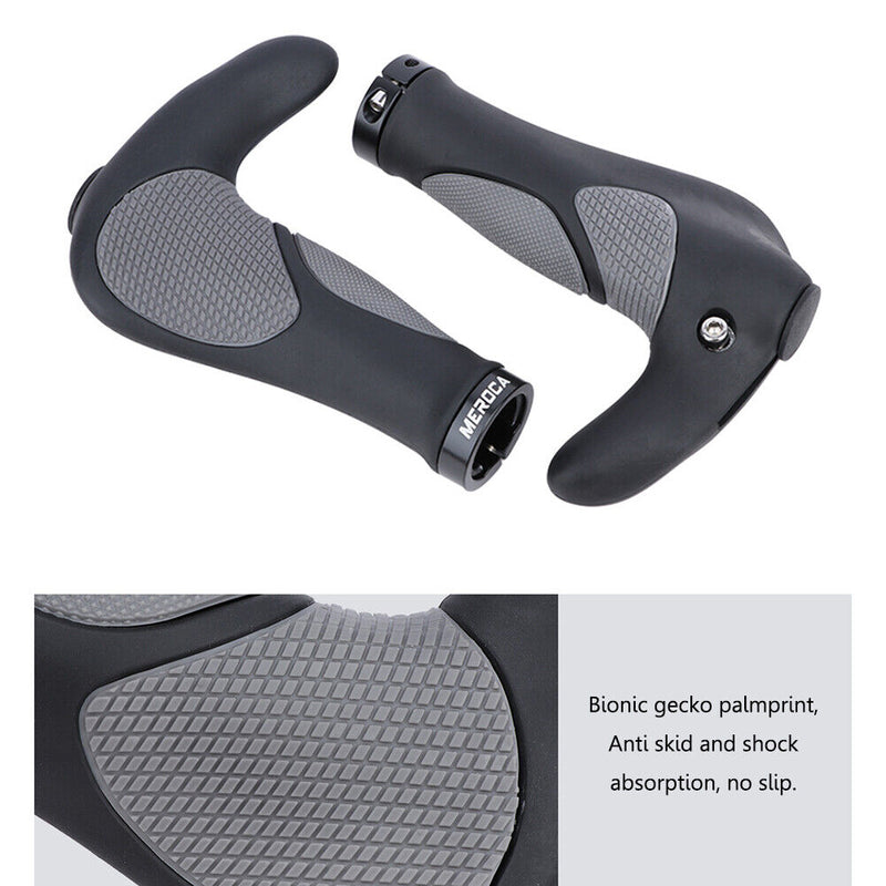MEROCA 1 Pair MTB Bike Handlebar Grips Cover Ergonomic Bicycle Handle Grips