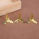 12pcs Metal Carve Jewelry Box Corner Protector Furniture Decorative Bracket