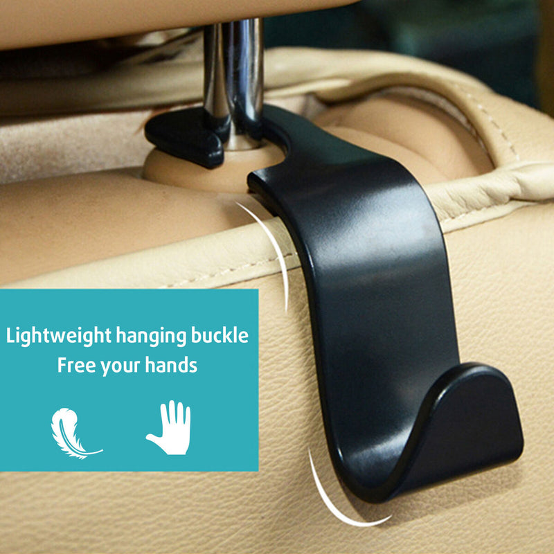 Car Seat Headrest Hook Vehicle Plastic Back Seat Organizer for Grocery Bags