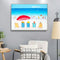 Painting By Numbers DIY Beautiful Beach Wall Picture Hand Painted Handwork