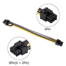 6 Pin to 8 (6+2) Pin PCIE Adapter GPU Splitter Hub Power Cable (5pcs)