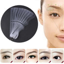 Fashion DIY Shaper Eyebrow Template Eye Grooming Makeup Tool Brow Stencils Card
