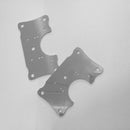 Stainless Steel Hinge Repair Plate Plate Installer Kit for Cabinet Window D