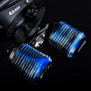 2x Rubber Fishing Reel Grip Non-Slip Protective Wheel Handle Cover (Blue)