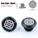 2pcs Aluminum Handlebar End Caps Plugs for MTB Road Folding Bike (Black 1) Newly