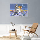 5D DIY Full Drill Diamond Painting Music Cat Cross Stitch Embroidery Mosaic