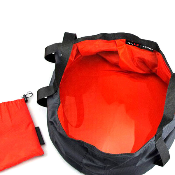Waterproof Cloth Outdoor Collapsible Washing Basin Water Pot Camping Bucket