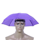 5pcs Head Umbrella Anti-Rain Fishing Anti-Sun Umbrella Hat (C)