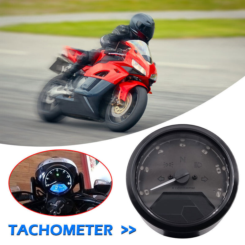 CS-363 Motorcycle Speedometer Tachometer Waterproof Fuel Meter Odometer Newly