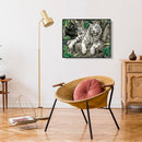 DIY Digital Oil Painting By Numbers Three Tiger Wall Picture Home Decoration