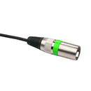3Pin XLR Female to Dual 2 Male Y Splitter 30cm Adapter Cable Wire (Green) Newly