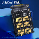 MAIWO KT047 M.2 SSD to U.2 Adapter NVMe SATA SSD to PCI-e U.2 PC Converter