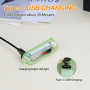 Mini LED EDC Flashlight Fishing Camping Emergency Keychain Lights (Green) Newly