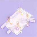 Keyrings Car Key Chain Bag Pendant Sunflower Keychain Keychain Ribbon Keychains
