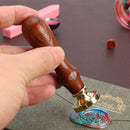 Easter Animal Pattern Wooden Handle Envelope Sealing Wax Scrapbooking Stamps