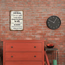 Life Rules Retro Metal Plate Tin Sign Plate Wall Art Decoration Accessories