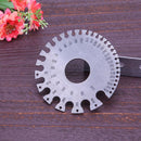 1 pc Stainless Steel 1-36 Round AWG SWG Wire Ruler Gauge Diameter Surveyor To