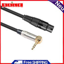 Asiprop 0.3mt 90 Degree 3.5mm Stereo TRS Plug to XLR 3pin Female Audio K