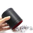 PU Leather Trumpet Flannel Dice Cup Bar Party KTV Entertainment Game with D