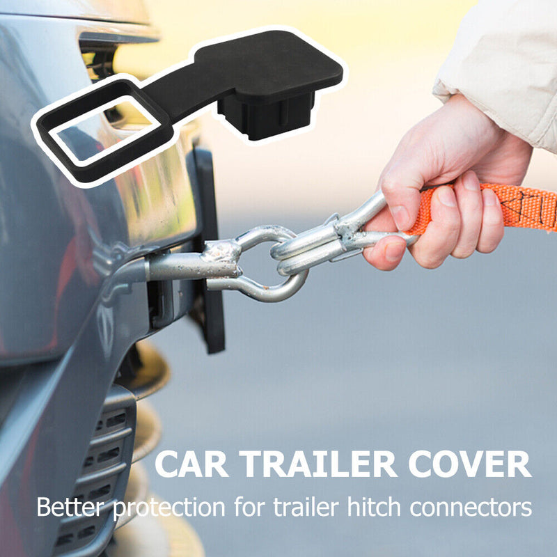 1/2pcs 2"" Trailer Hitch Cover Plug Protector Tube Cap Replacement Accessory