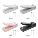 Mini Heat Bag Vacuum Heat Sealer for Plastic Bag Storage Food Snack (Grey)