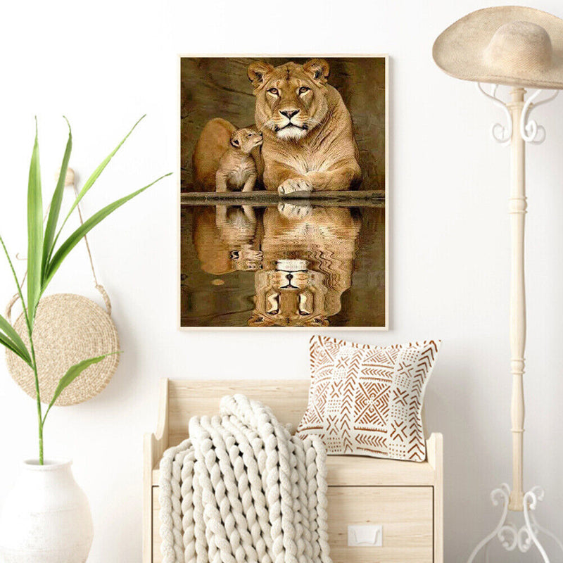 DIY Digital Picture Wildlife Frameless Oil Painting By Number Artwork Handicraft