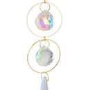 1/5pcs Shiny Moon Sun Heart Ball Wind Chimes Home Balcony Window Car Room Dec