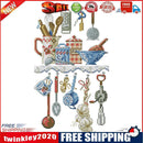 Kitchen Utensil Partial Cross Stitch 11CT Counted Embroidery DIY Needlework