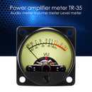 TR-35 VU Meter Power Amplifier DB Table Audio Level Head Meter w/Backlight Newly