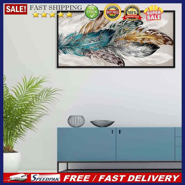 Feather 5D Diamond Painting Rhinestone Full Square Drill for Decoration (FC