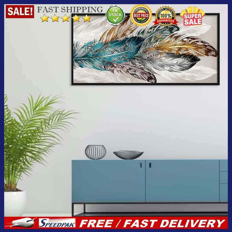 Feather 5D Diamond Painting Rhinestone Full Square Drill for Decoration (FC