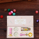 #A Retro Fire Paint Seal Gift Box Set for Valentines Envelope Wedding Invitation