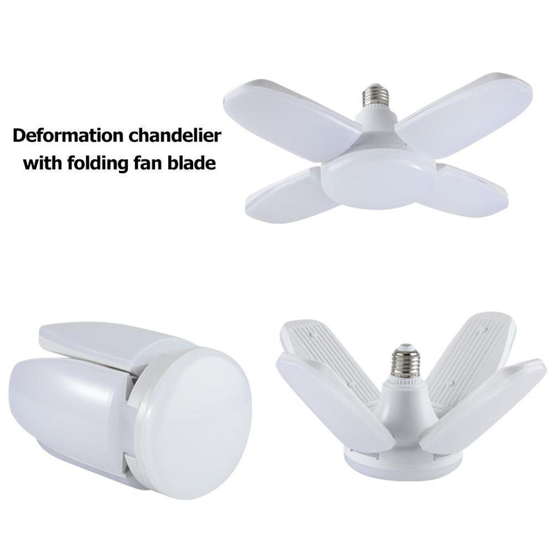 60W E27 Indoor Deformable LED Shop Work Light 110-265V Folding Garage Lamp